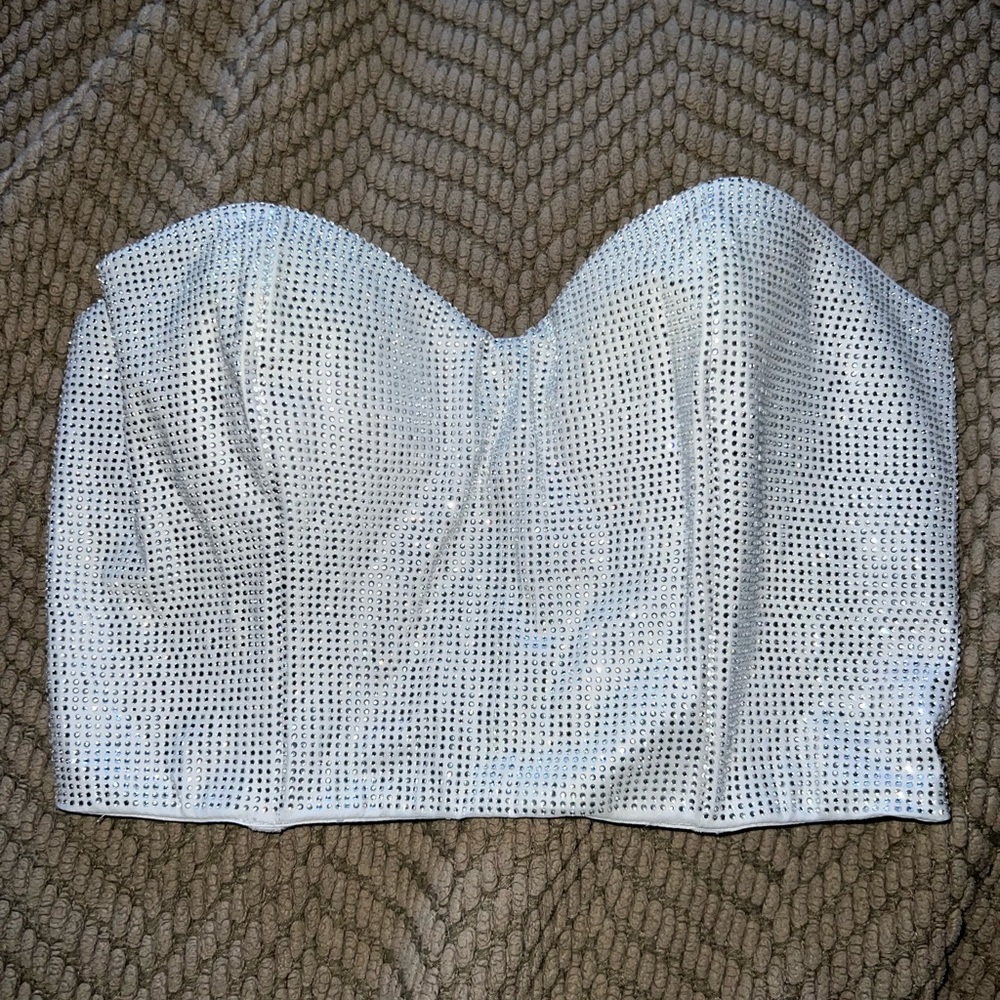 BNWT Dream Angels Rhinestone Bustier 34D
